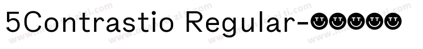 5Contrastio Regular字体转换